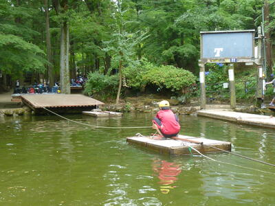 池にぼちゃん！した子も…