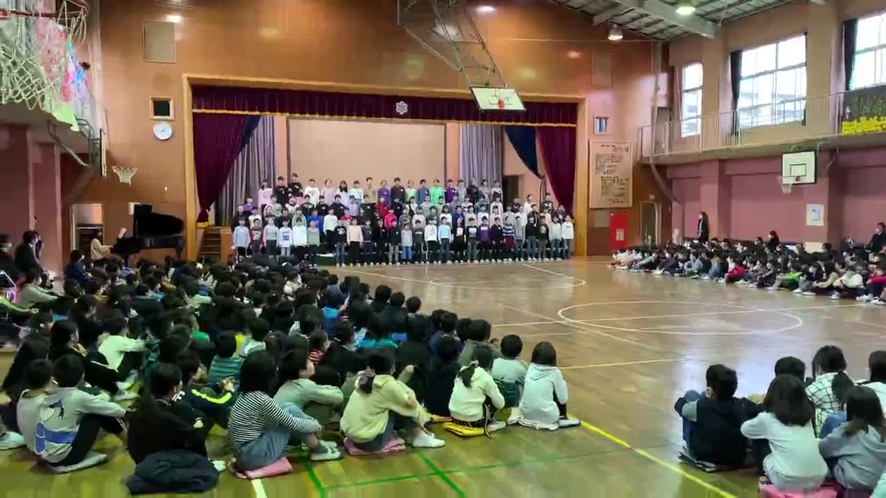 6年生を送る会 6年生の発表