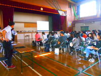 ５年生　林間学校説明会の様子